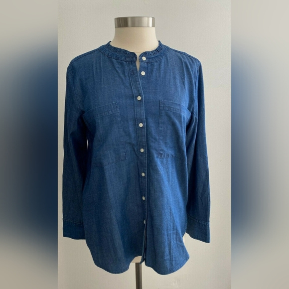 LOFT Tops - LOFT DENIM BLOUSE